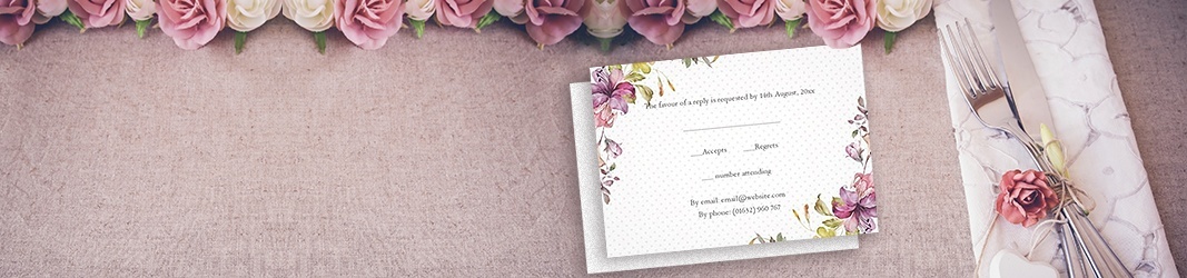 Cartas de Confirmación para Bodas y recepciones 